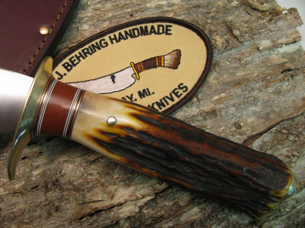 Double Skull Fighter 13 1/2" OAL Sticker Style double edge blade