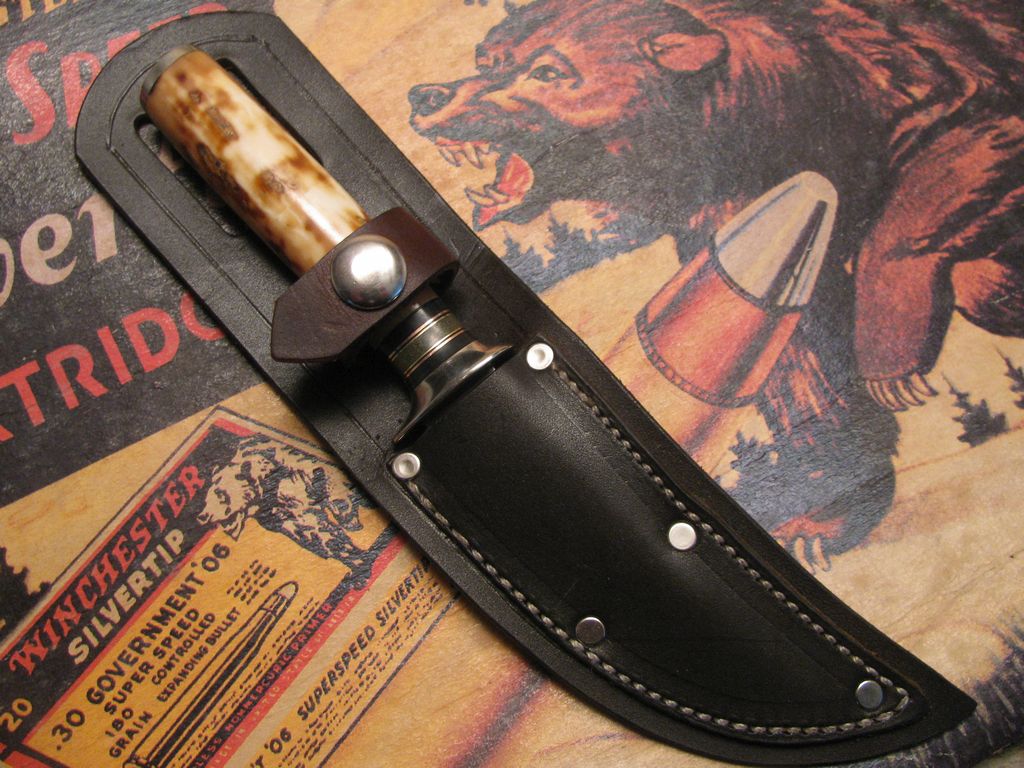 Montana Trout Knife Fossil walrus  Ivory!!!