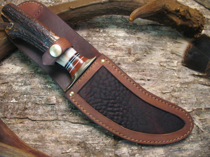 Treeman Woodmonk Full Stag Sambar Crotch  Horsehide & Buffalo Sheath