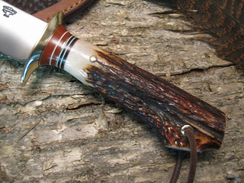 Treeman Woodmonk Full Stag Sambar Crotch  Horsehide & Buffalo Sheath