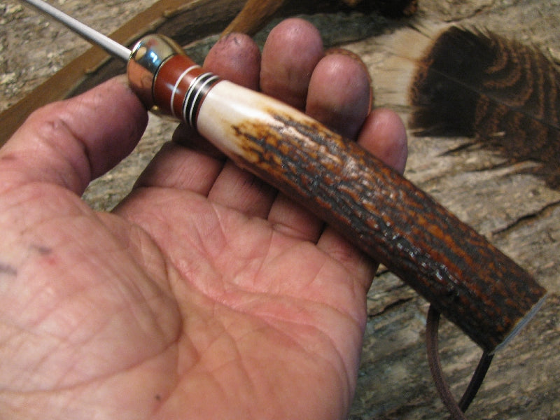 Treeman Woodmonk Full Stag Sambar Crotch  Horsehide & Buffalo Sheath