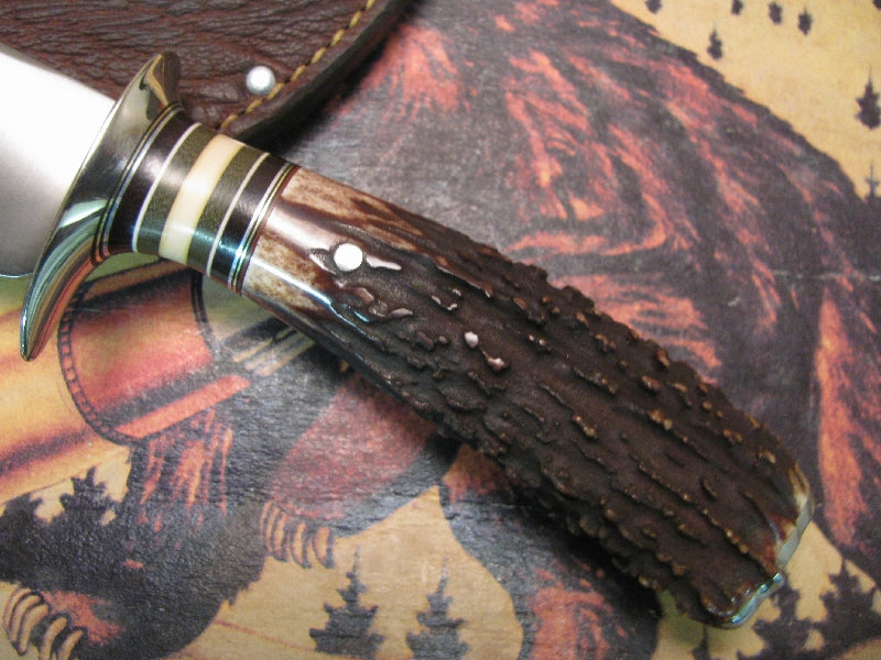 J. Behring Handmade   Buffalo Skinner Buffalo Hide Sheath