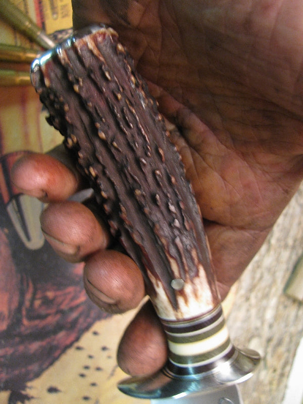 J. Behring Handmade   Buffalo Skinner Buffalo Hide Sheath