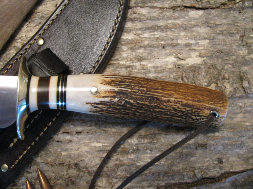 7" Hunter/Fighter Stag Lanyard