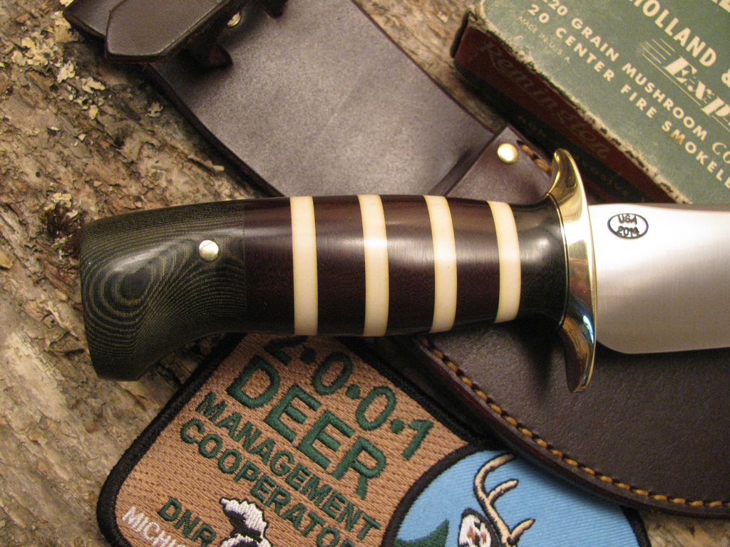 Treeman Handmade Hunter Micarta handle