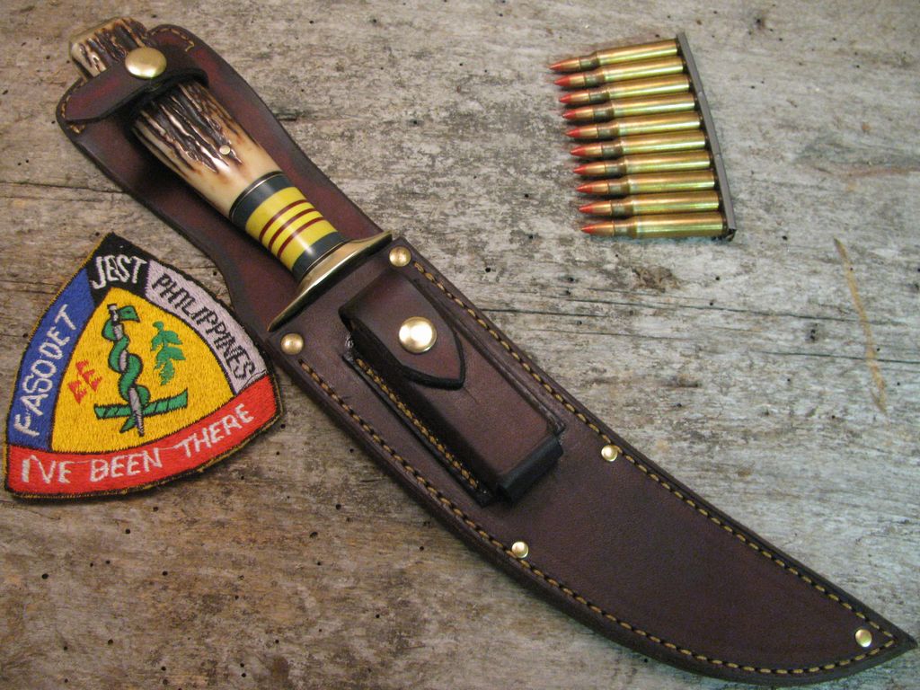 J.Behring Treeman Handmade Double Skull Vietnam Ribbon Fighter