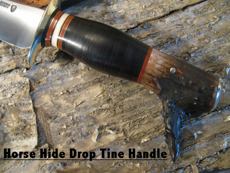 Double Skull Fighter 9 1/4" Blade  Drop Tine Handle