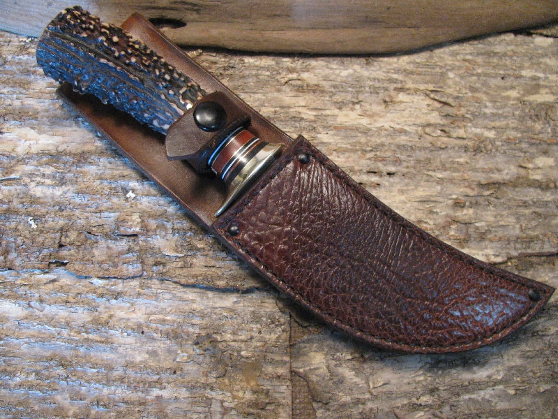 Big Bay Skinner Exhibition Stag Buffalo hide Sheath