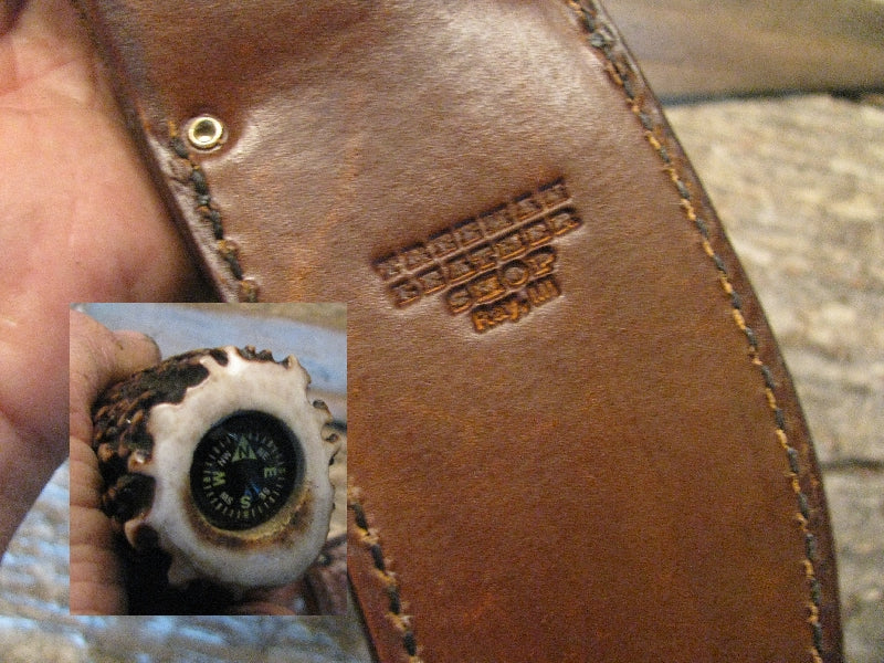 Big Bay Skinner Exhibition Stag Buffalo hide Sheath