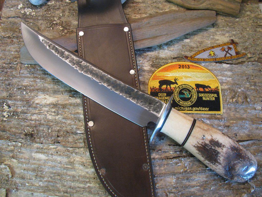 Fossil Walrus Atrifact Ivory Camp Knife