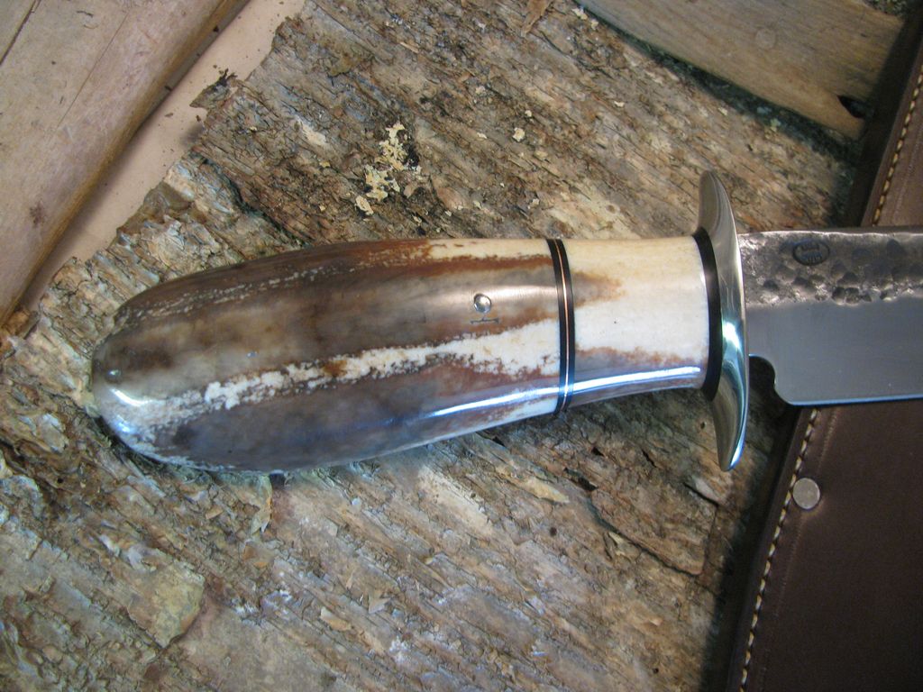 Fossil Walrus Atrifact Ivory Camp Knife