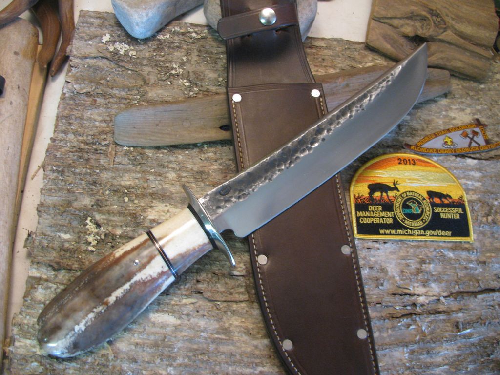 Fossil Walrus Atrifact Ivory Camp Knife