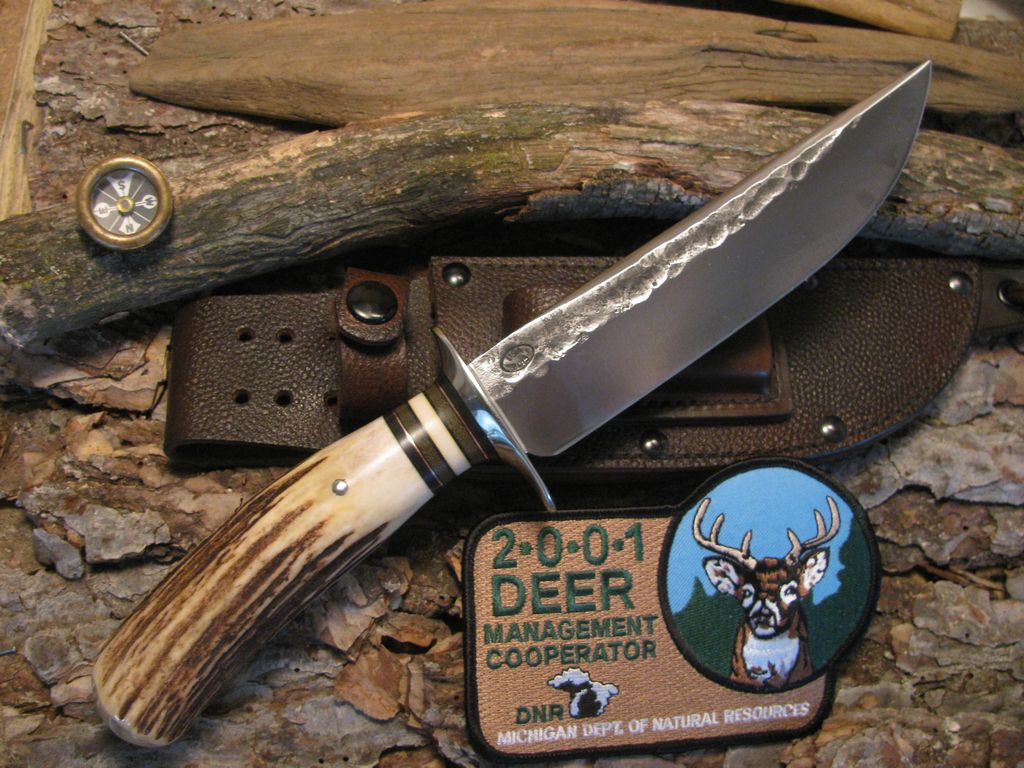 *Treeman Double Skull Fighter 7" Blade Stag Musk Ox