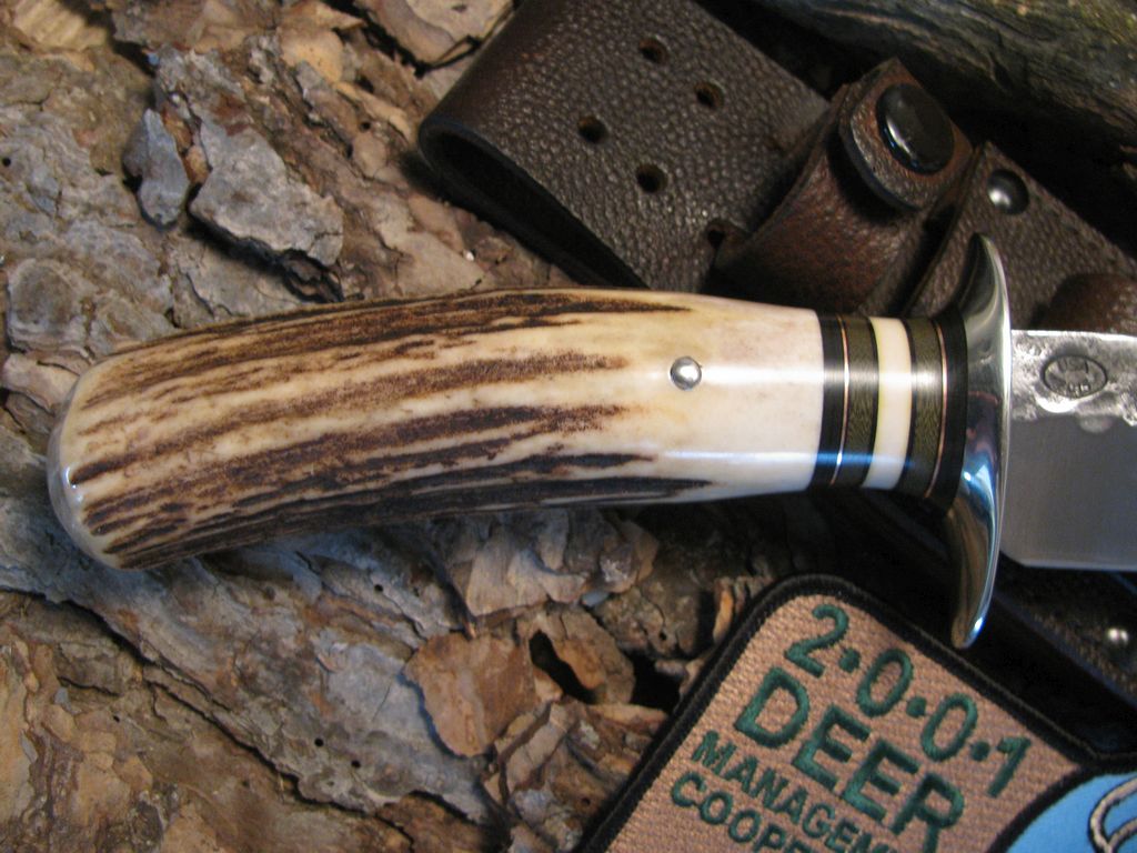 *Treeman Double Skull Fighter 7" Blade Stag Musk Ox