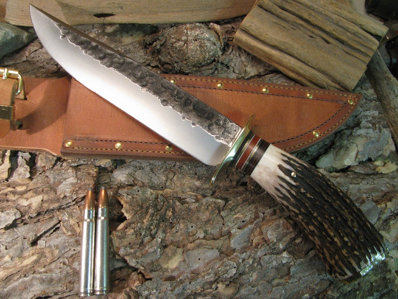 Treeman PIG Sticker  Double Skull 10 " Heavy Duty Hammermark hand forged blade