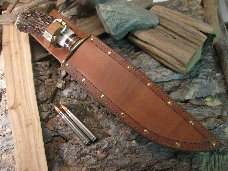 Treeman PIG Sticker  Double Skull 10 " Heavy Duty Hammermark hand forged blade