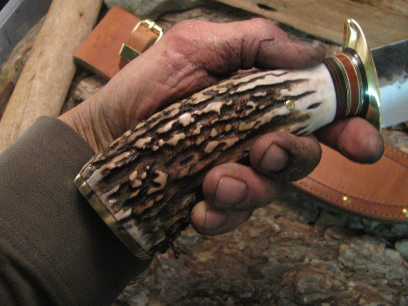 Treeman PIG Sticker  Double Skull 10 " Heavy Duty Hammermark hand forged blade