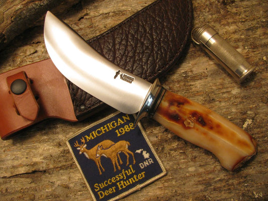 Artifact  Walrus Ivory Woodcraft American Buffalo sheath