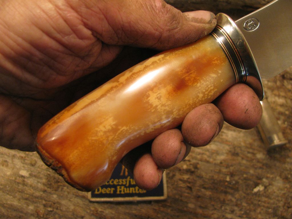 Artifact  Walrus Ivory Woodcraft American Buffalo sheath