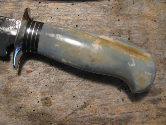 J. Behring Skull Fighter 8" Blue Ivory