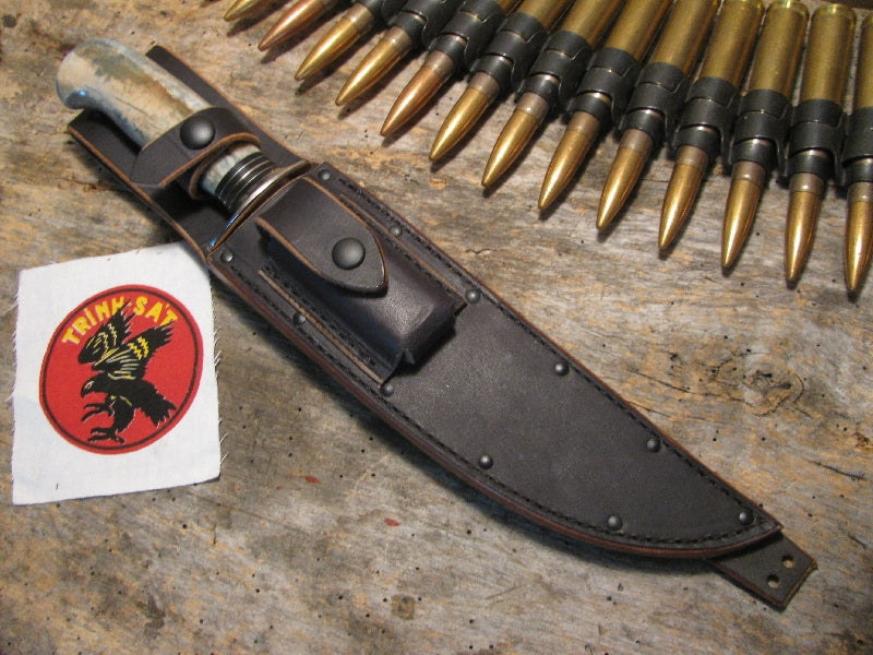 J. Behring Skull Fighter 8" Blue Ivory