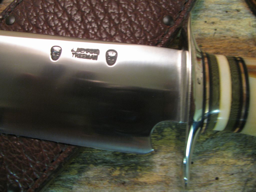 **J.Behring Handmade Double Skull Fighter Fossil IVORY