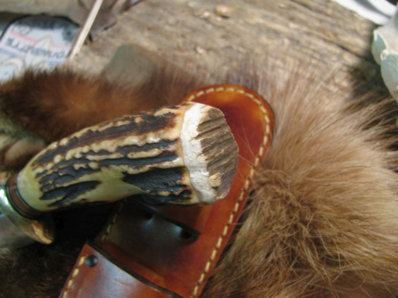 A Treeman Handforged stubby skinner Musk Ox Butt cap