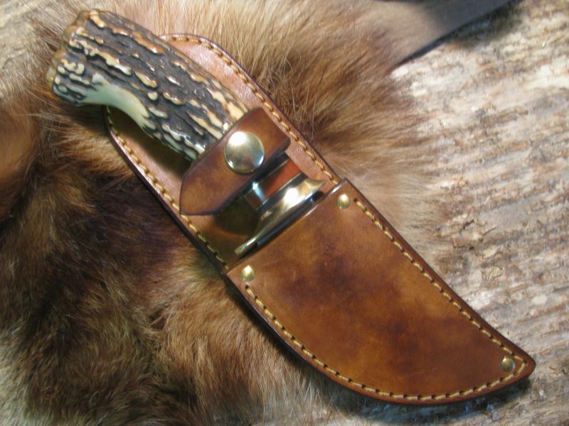 A Treeman Handforged stubby skinner Musk Ox Butt cap