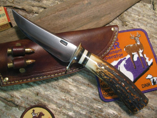 Treeman Trout and Deer sticker style with Red Stag.