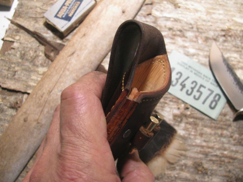 Treeman Handmade Machinaw Hunter Last two Sheath .22cal