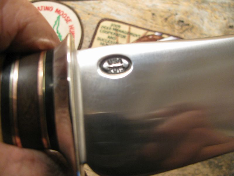 * J. Behring BIG SKINNER Artifact Walrus Ivory Musk Ox Butt Cap