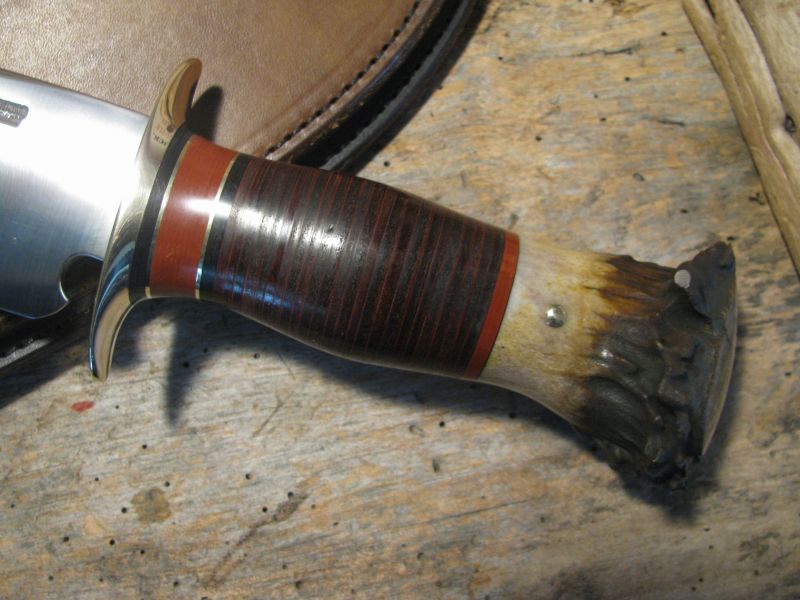 *Treeman Handmade BIG CAMP Knife Crown Stag 9" Blade