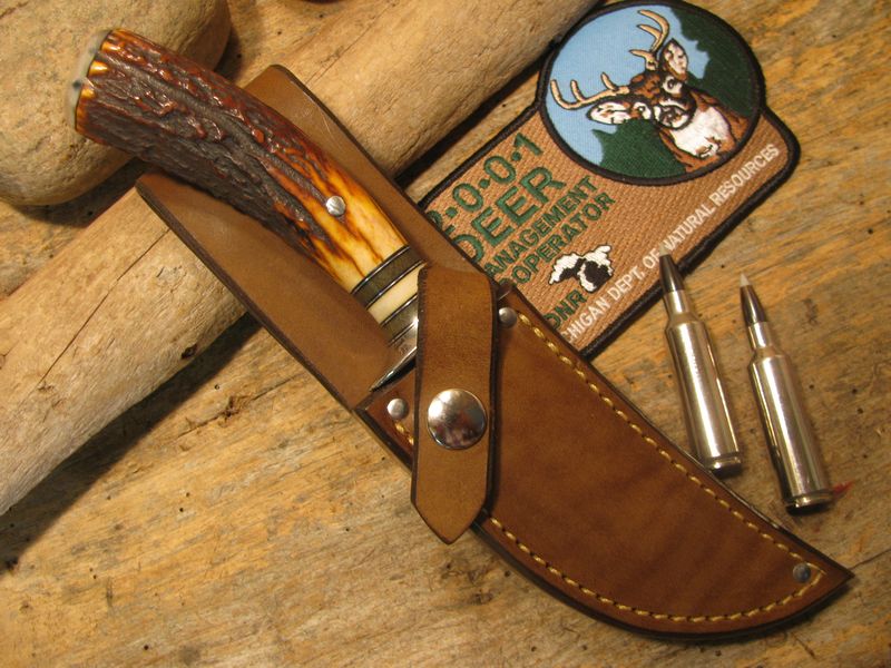 *J.Behring Handmade Trout & Deer Red  STAG Musk Ox