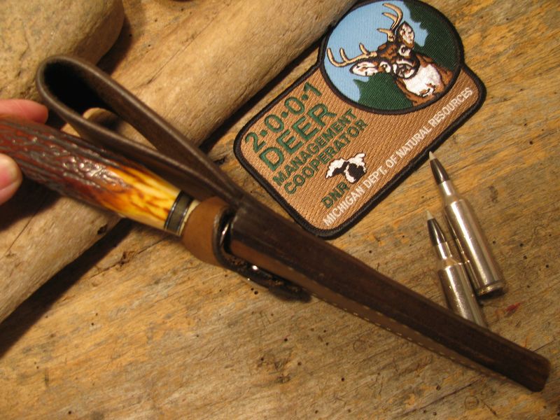 *J.Behring Handmade Trout & Deer Red  STAG Musk Ox