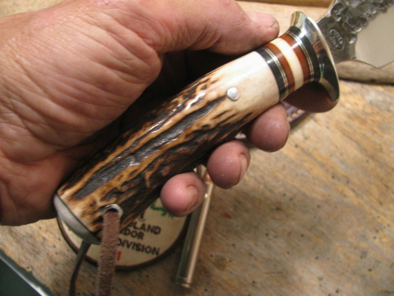 J .Behring Handmade Alaskan Hunter Hammermark Stag Musk Ox