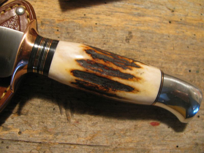 J.  Behring Handmade Trout&Deer Copper Aluminum Red Stag