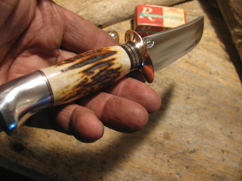 J.  Behring Handmade Trout&Deer Copper Aluminum Red Stag