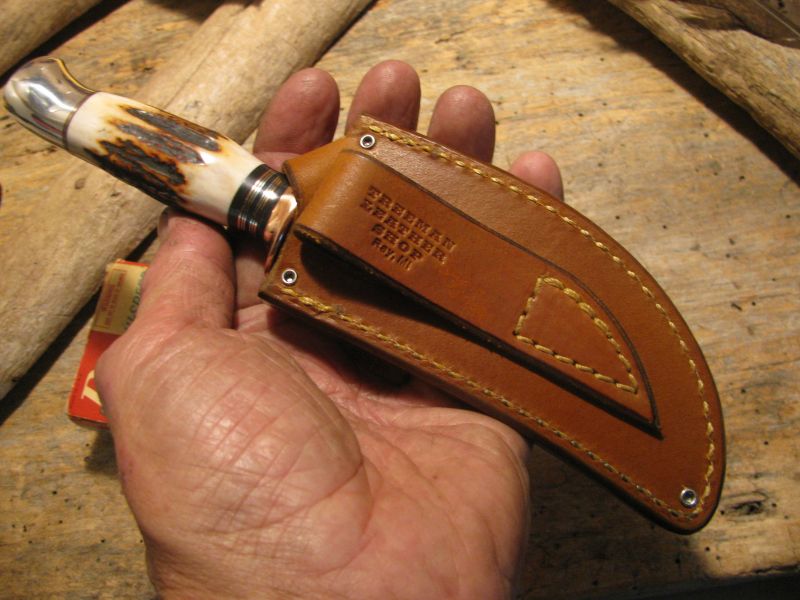 J.  Behring Handmade Trout&Deer Copper Aluminum Red Stag