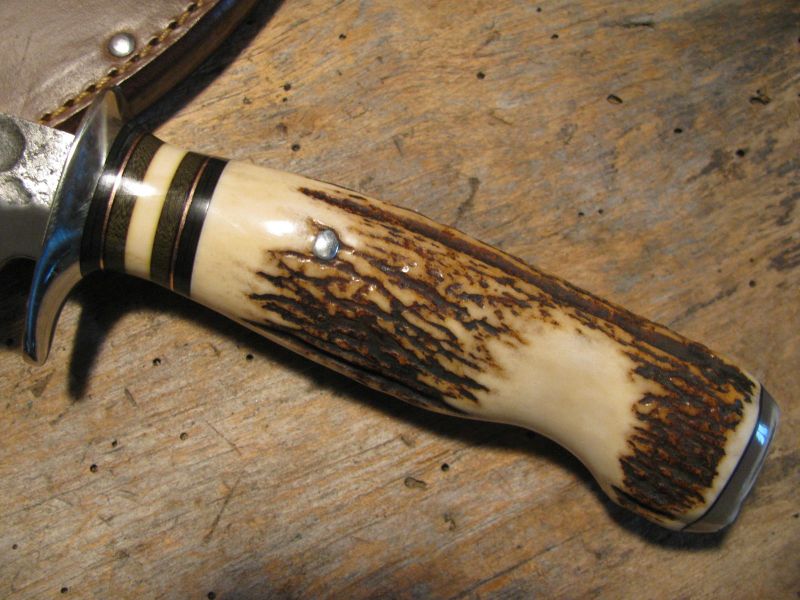 J. Behring Handmade Hammermark Stag Musk Ox Woodcraft Hunter
