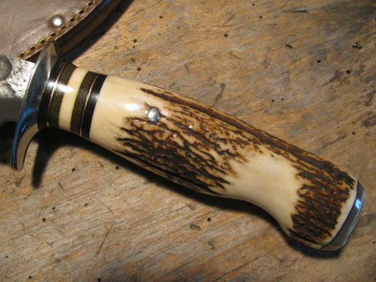 J. Behring Handmade Hammermark Stag Musk Ox Woodcraft Hunter