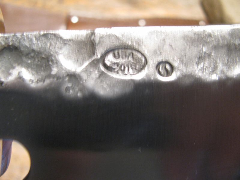 J. Behring Handmade Hammermark Stag Musk Ox Woodcraft Hunter