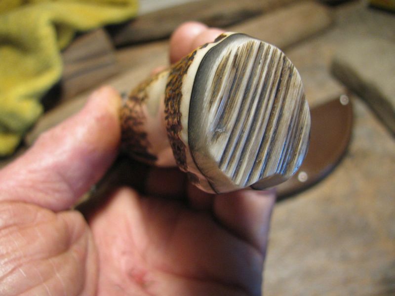 J. Behring Handmade Hammermark Stag Musk Ox Woodcraft Hunter