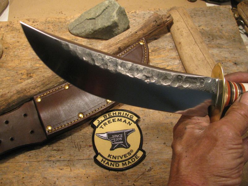 J. Behring 9" Sambar Stag Crown Hamermark Fighter