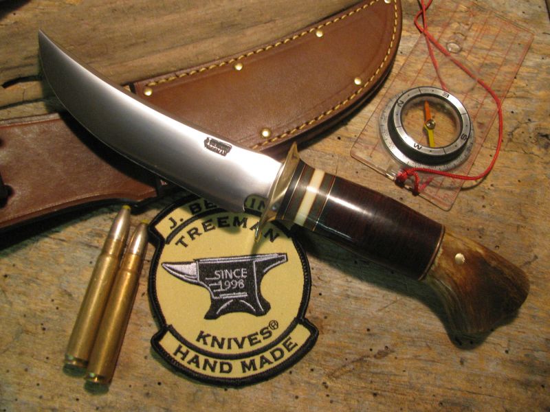 J. Behring Handmade Scagel Style Crotch Stag Hunter/Skinner