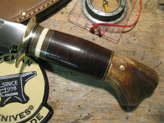 J. Behring Handmade Scagel Style Crotch Stag Hunter/Skinner