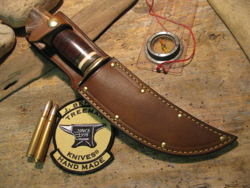 J. Behring Handmade Scagel Style Crotch Stag Hunter/Skinner