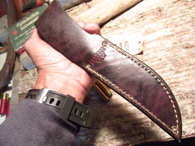 J. Behring Handmade Trout & Deer Knife Red Stag