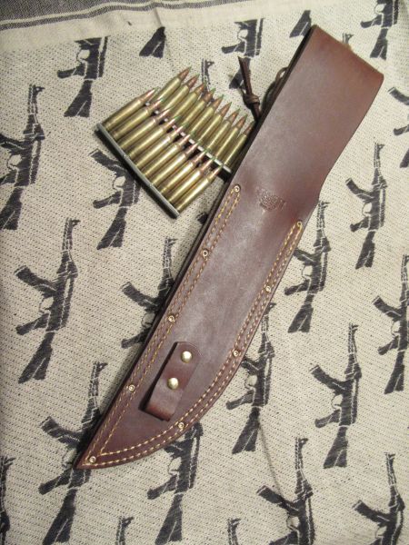 J.Behring Treeman Handmade Skull Fighter Crotch stag horsehide 8 1/2" blade