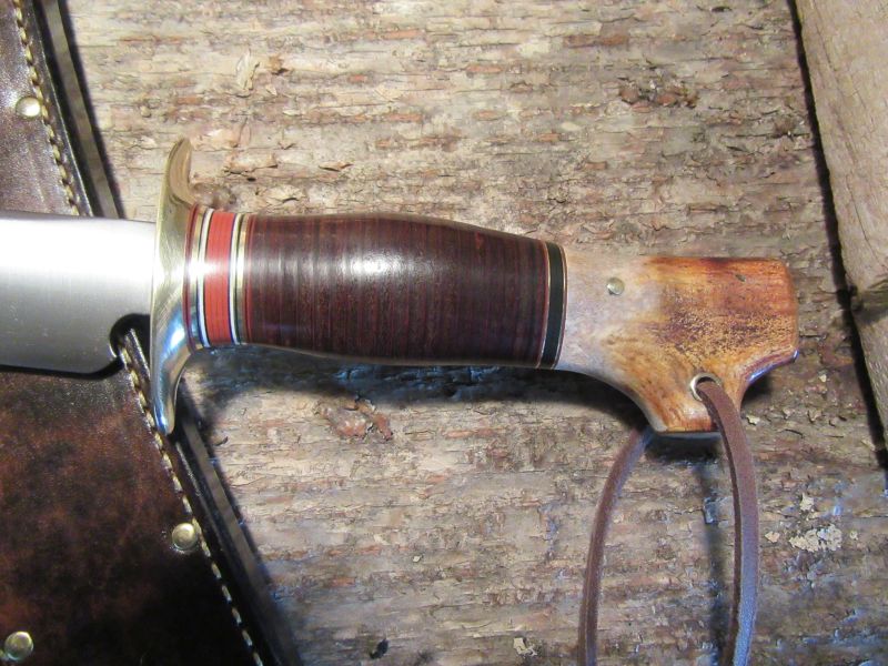 J. Behring  Handmade USMC Skull Fighter Marine Corp Logo Sheath