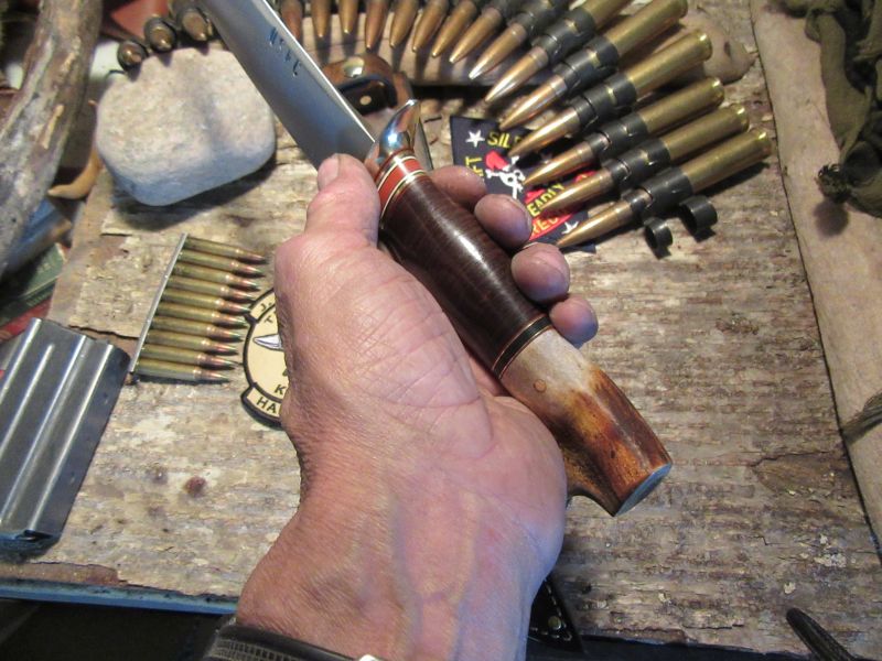 J. Behring  Handmade USMC Skull Fighter Marine Corp Logo Sheath